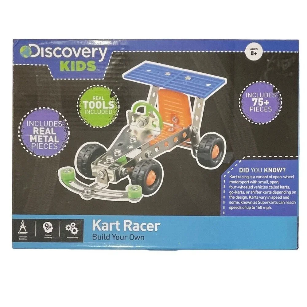 DISCOVERY KIDS Kart Racer Kit 8+ Build Your‎ Own RMS International 2016 Toys NEW